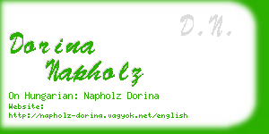 dorina napholz business card